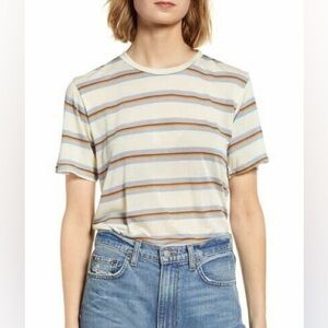 Reformation striped alex joplin relaxed slim fit tee XS